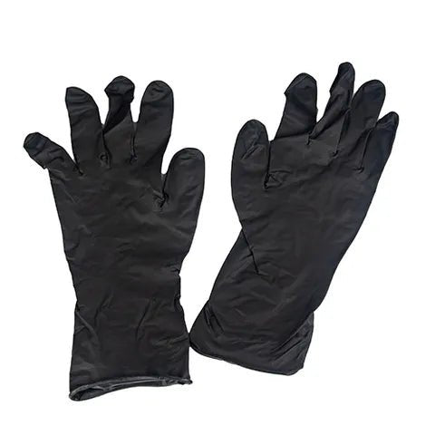 18872 - Animal Health - Nitrile Gloves Long - Black - Small - Austral Ag