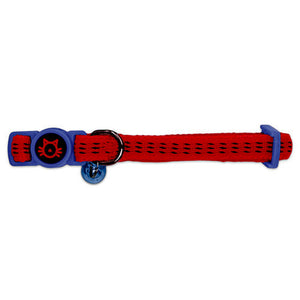 14389 - Animal Accessories - Nylon Cat Collar Padded - Red - Austral Ag