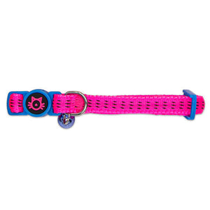 14385 - Animal Accessories - Nylon Cat Collar Padded - Pink - Austral Ag