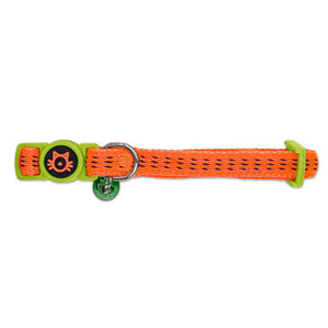 14387 - Animal Accessories - Nylon Cat Collar Padded - Orange - Austral Ag