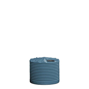 17297 - Tanks - Poly Rainwater Tank Low Profile 1,100L - Stormedge Blue - Austral Ag
