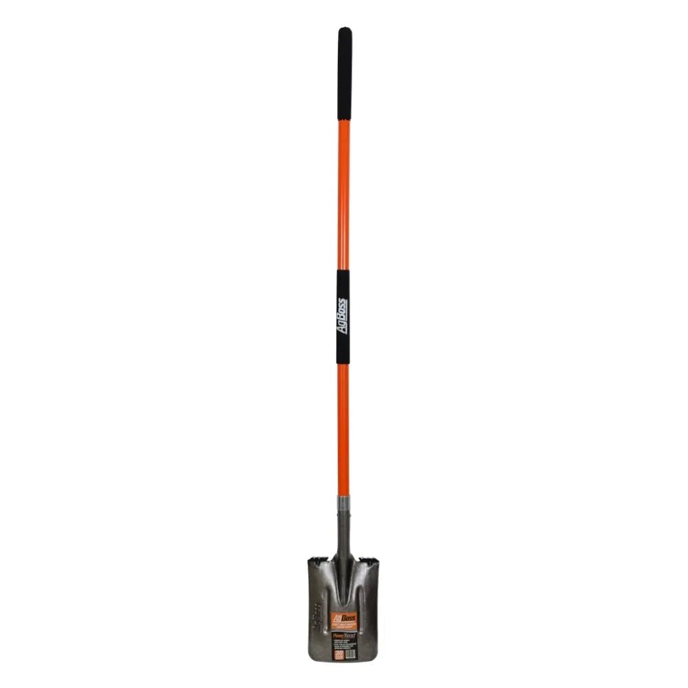 18207 - Hardware - Post Hole Shovel Square Long Fibreglass Handle - Austral Ag
