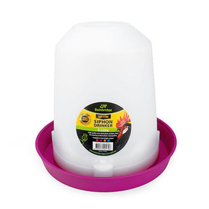14459 - Animal Accessories - Poultry Drinker Siphon Straight - Purple - 5L - Austral Ag