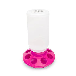14541 - Animal Accessories - Poultry Feeder Straight - Pink - 1kg - Austral Ag