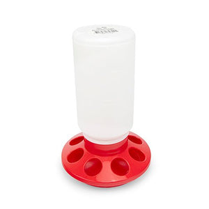 14543 - Animal Accessories - Poultry Feeder Straight - Red - 1kg - Austral Ag