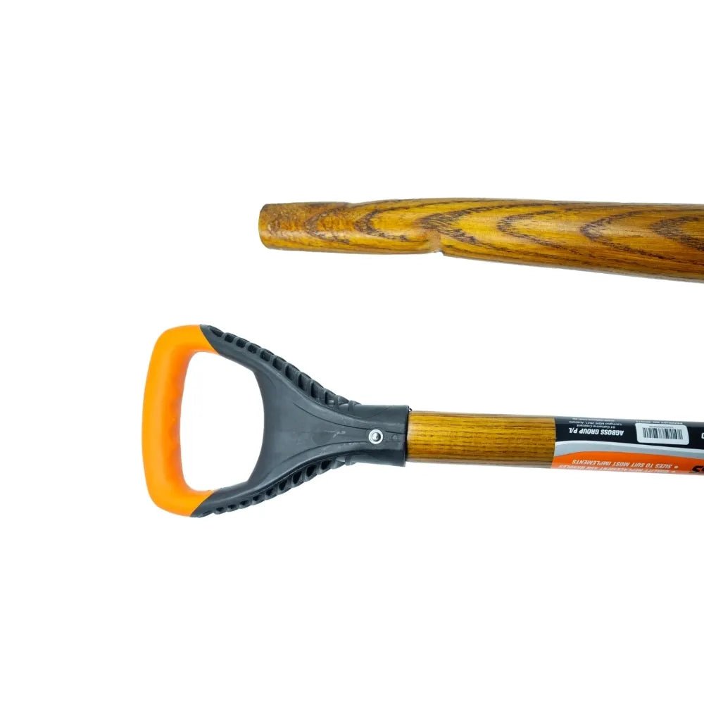 18228 - Hardware - Replacement Wooden Handle Plastic D Single Bend - 85cm - Austral Ag