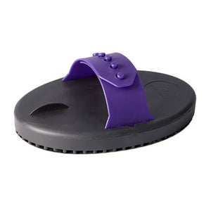 15364 - Animal Accessories - Rubber Curry Comb - Purple - Large - Austral Ag