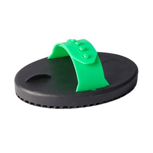 13194 - Animal Accessories - Rubber Curry Comb - Green - Large - Austral Ag
