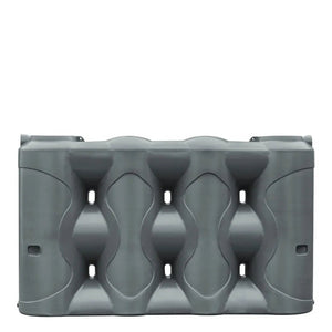 17592 - Tanks - Slimline Low Profile Poly Rainwater Tank 3,000L - Armour Grey - Austral Ag