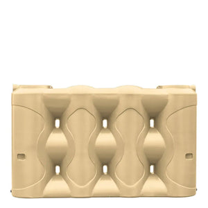 17614 - Tanks - Slimline Low Profile Poly Rainwater Tank 3,000L - Wheat - Austral Ag