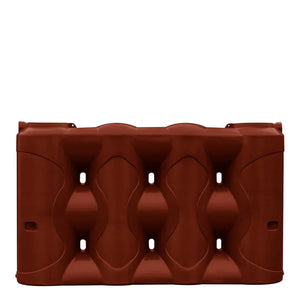 17602 - Tanks - Slimline Low Profile Poly Rainwater Tank 3,000L - Heritage Red - Austral Ag