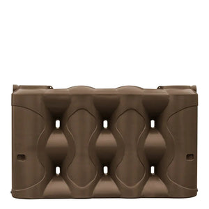 17591 - Tanks - Slimline Low Profile Poly Rainwater Tank 3,000L - Autumn Brown - Austral Ag
