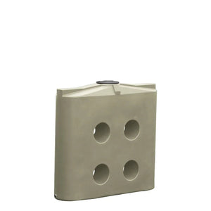 17261 - Tanks - Slimline Poly Rainwater Tank 1,000L - Smooth Cream - Austral Ag