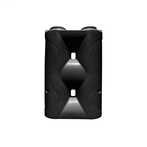 17510 - Tanks - Slimline Poly Rainwater Tank 1,500L - Black - Austral Ag
