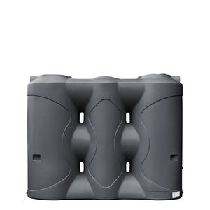 17590 - Tanks - Slimline Poly Rainwater Tank 3,000L - Metal Grey - Austral Ag