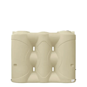17621 - Tanks - Slimline Poly Rainwater Tank 3,000L - Smooth Cream - Austral Ag