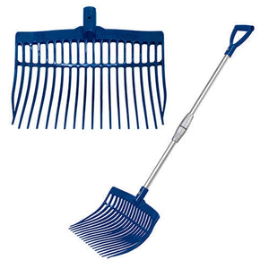 13605 - Hardware - Supreme Telescopic Stable Fork Plastic - Blue - Austral Ag