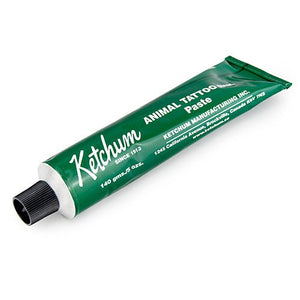 12764 - Livestock - Tattoo Ink Paste Tube Ketchum 140g - Green - Austral Ag