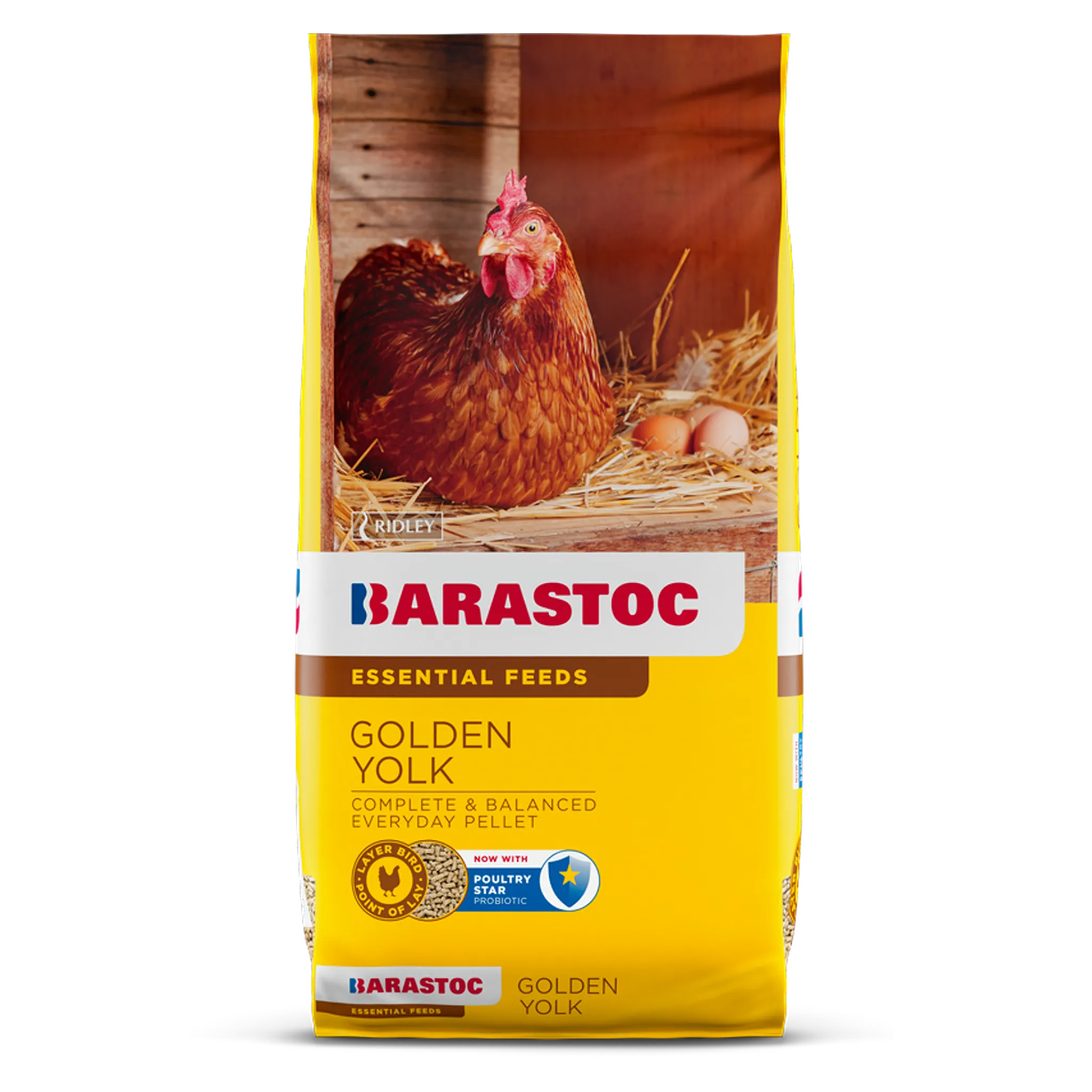 Barastoc Golden Yolk Pellet 20kg Feed Ridley Agriproducts Pty Ltd
