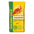 Barastoc Golden Yolk free range pellet feed packaging with a chicken on a yellow background