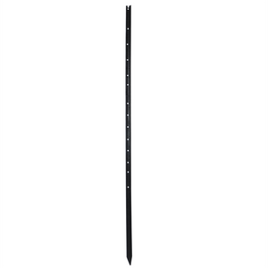 Black metal picket on a white background