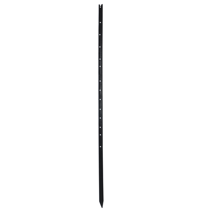 Black metal picket on a white background