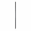 Black metal picket on a white background