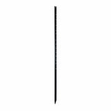 Black metal picket on a white background