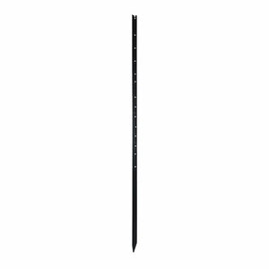 Black metal picket on a white background