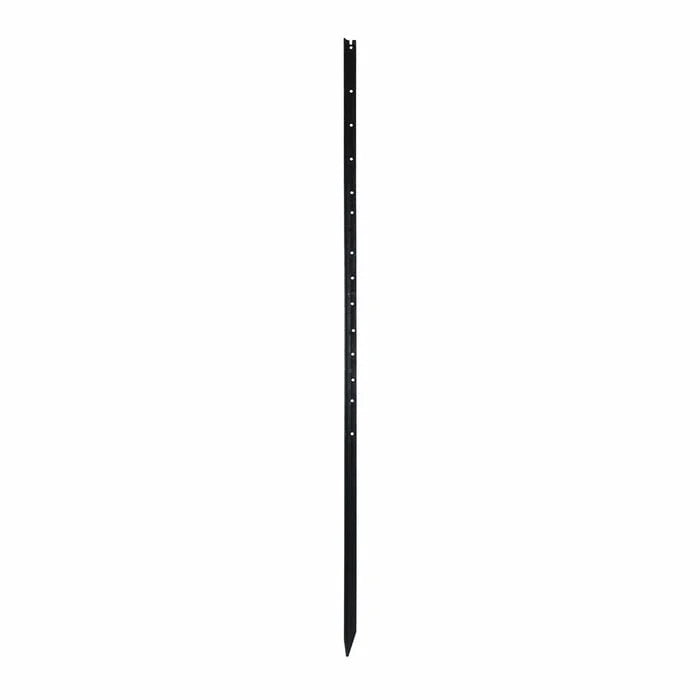 Black metal picket on a white background