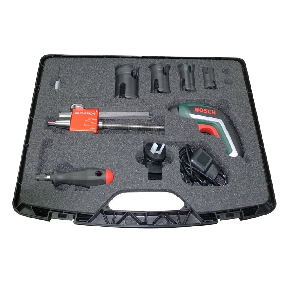 10276 - Fittings - Pipe End Peeler Drill Powered C/W Mandrels - 25mm - 75mm - Austral Ag