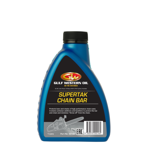Supertak Chainsaw Oil Hardware Gulf Western Premium Quality Lubricating Oils 1L