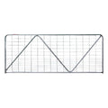 Metal wire 14 foot grid panel on a white background