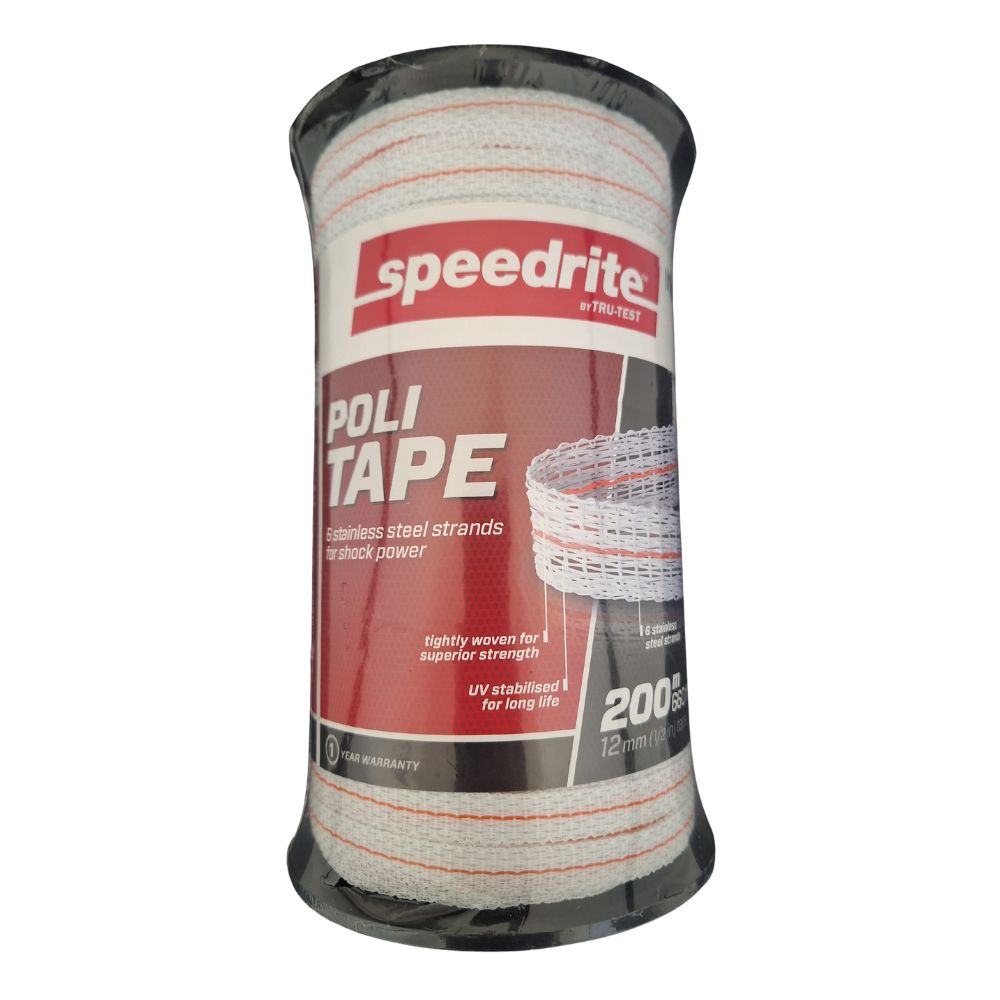 Speedrite Poli Tape 200m roll on a white background