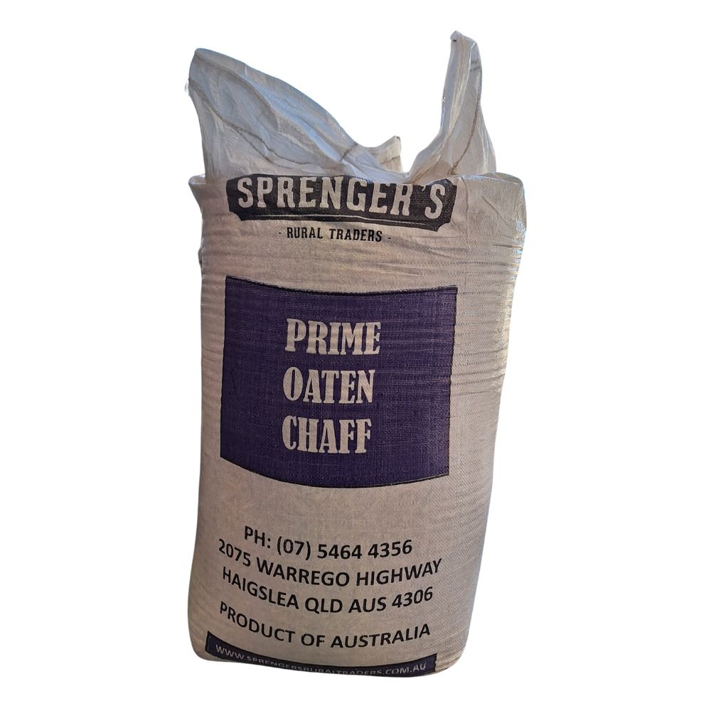 Bag of Sprenger's Prime Oaten Chaff on a white background