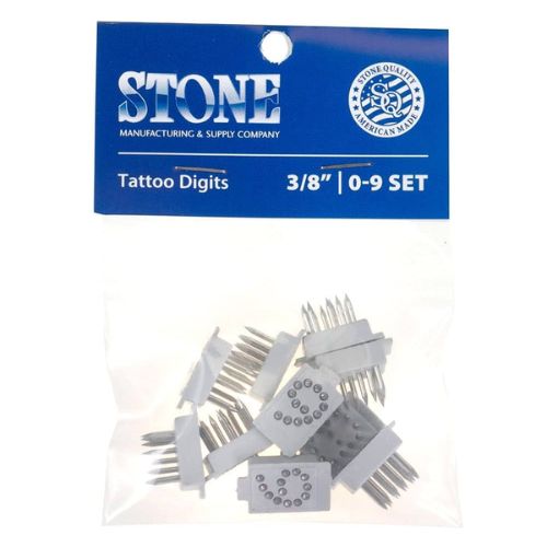 Stone Tattoo 0 to 9 Set