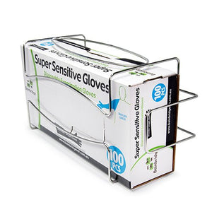 12857- Animal Health-Disposable Gloves Wall Bracket - Stainless Steel - Austral Ag