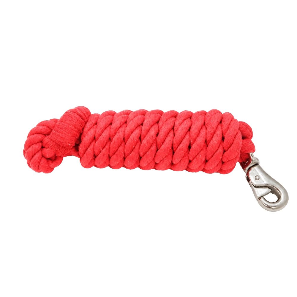 13113- Animal Accessories-Heavy Lead Rope-Red - Austral Ag