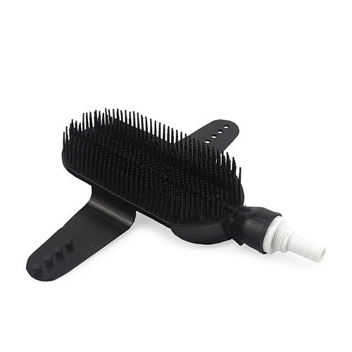13223 - Animal Accessories - Washer Groomer Curry Comb - Black - Austral Ag