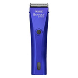 Royal Blue Wahl Bravura Lithium hair clipper with Adjustable 5 in 1 Blade on a white background