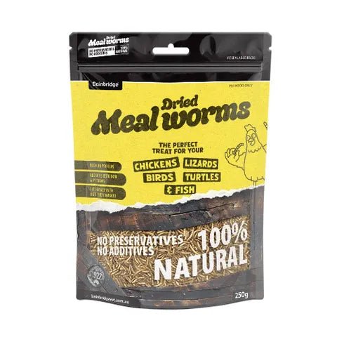 14501- Supplementation-Chicken Treat - Dried Mealworms-250g - Austral Ag