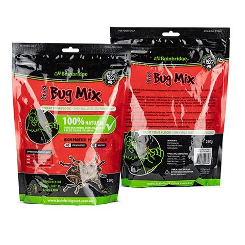 14504- Supplementation-Chicken Treat - Dried Mealworms & Bug Mix-250g - Austral Ag