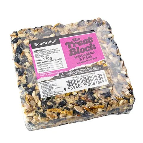 14506 - Supplementation - Chicken Treat - Flock Blocks with Dried Mealworms - Mealworms & Seeds - Austral Ag