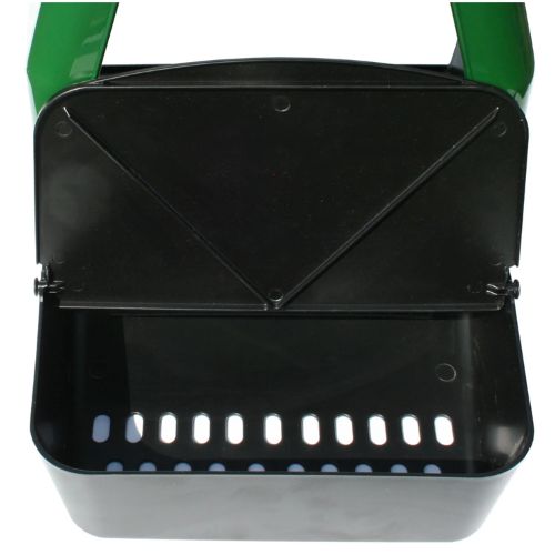 chicken nesting box with open cover