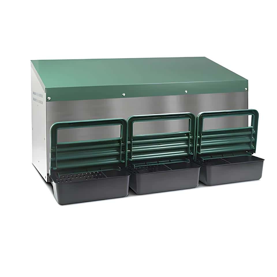 Nesting Box Metal & Plastic - Outside - Triple Hole Animal Accessories Bainbridge Pty Ltd