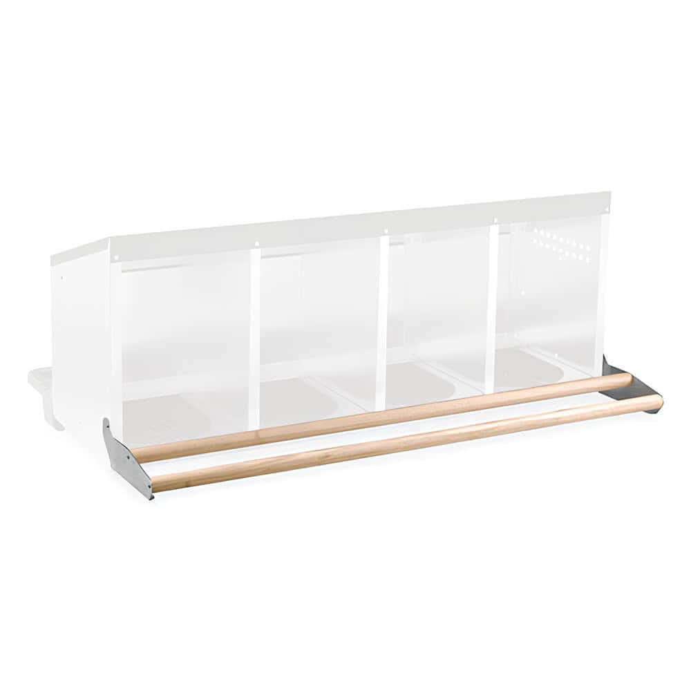 Nesting Box Metal & Plastic Inside - Wooden Perch - Four Hole Animal Accessories Bainbridge Pty Ltd
