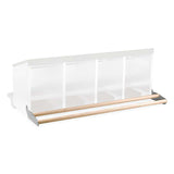 Nesting Box Metal & Plastic Inside - Wooden Perch - Four Hole Animal Accessories Bainbridge Pty Ltd