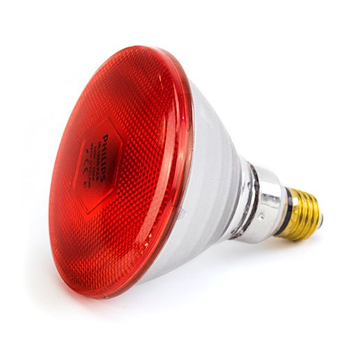 14681 - Animal Accessories - Infrared Philips Heating and Light Bulb - Red - 175W - Austral Ag