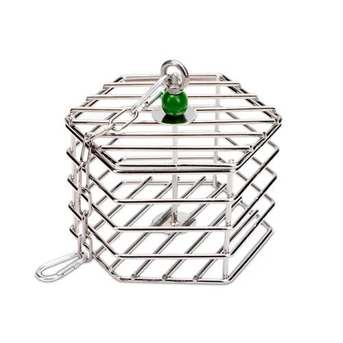 14719 - Animal Accessories - Bird Toy Foraging Baffle Cage - 15cm - Austral Ag