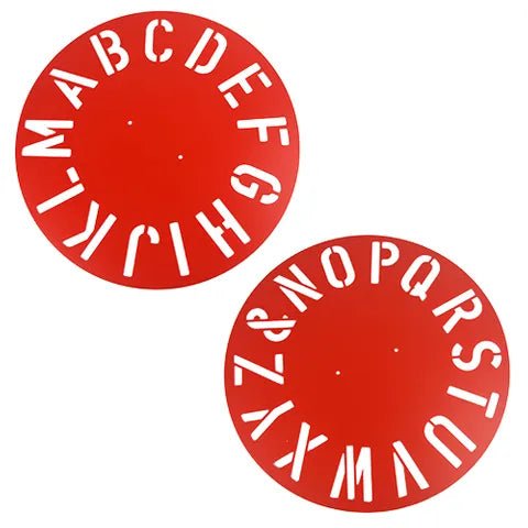 14932- Hardware-Clockface Stencil - Reusable Marking Template-A-Z Only - Austral Ag